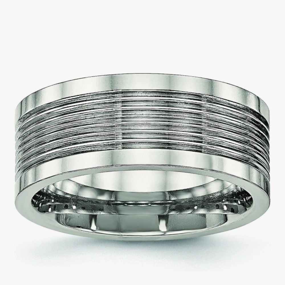 🆕️💍Steeltime Stainless Steel Wedding Band/Ring, Sz 11